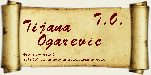 Tijana Ogarević vizit kartica